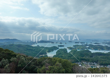 九十九島 薄明光線 多島海 九十九島 薄明光線 多島海 141641373
