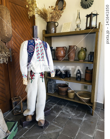Mannequin Wearing Traditional Slovak Male Folk Costume Mannequin Wearing Traditional Slovak Male Folk Costume 141641850