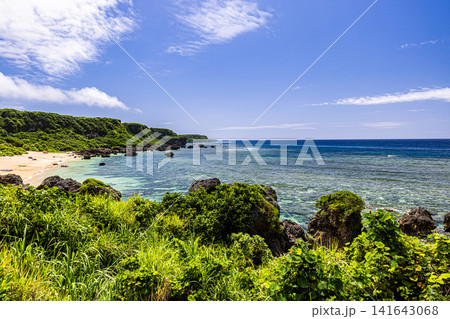 宮古島 保良泉ビーチの風景 宮古島 保良泉ビーチの風景 141643068
