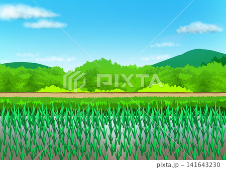 田んぼの風景 田んぼの風景 141643230
