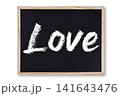 Love word in chalk on chalkboard 141643476