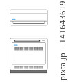 エアコン　壁掛け型　床置き型　イラスト 141643619