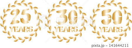 25周年・30周年・50周年のゴールドのアニバーサリーリース 25周年・30周年・50周年のゴールドのアニバーサリーリース 141644211