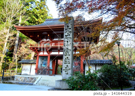 秋の室生寺・仁王門 141644319