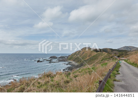 粟島　海岸道路　岩礁 141644851