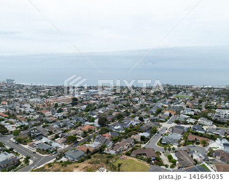 Aerial view of Bird Rock Neighborhood in San Diego, California Aerial view of Bird Rock Neighborhood in San Diego, California 141645035