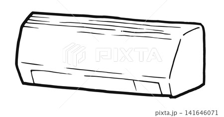 シンプルイラスト　エアコン 141646071