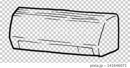 シンプルイラスト　エアコン 141646071