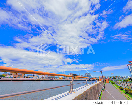 爽やかな青空と雲 爽やかな青空と雲 141646101