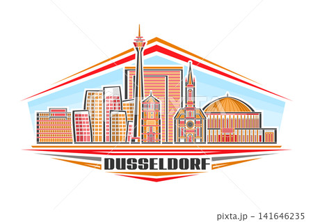 Vector illustration of Dusseldorf Vector illustration of Dusseldorf 141646235