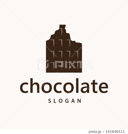 Simple modern style chocolate bite design 141646511