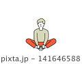 ストレッチする人4 141646588