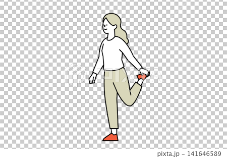 ストレッチする人5 ストレッチする人5 141646589