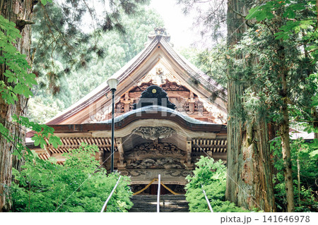【長野市戸隠】戸隠神社 宝光社 石段 参道 【長野市戸隠】戸隠神社 宝光社 石段 参道 141646978