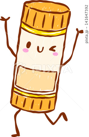 Back to School Supply Glue Stick Cartoon Character Hand Drawn Back to School Supply Glue Stick Cartoon Character Hand Drawn 141647392