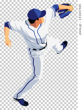 野球選手「ピッチャー」 141647485