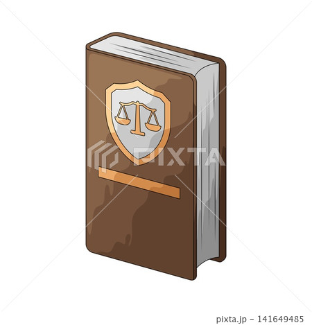 Illustration of Law Book Illustration of Law Book 141649485