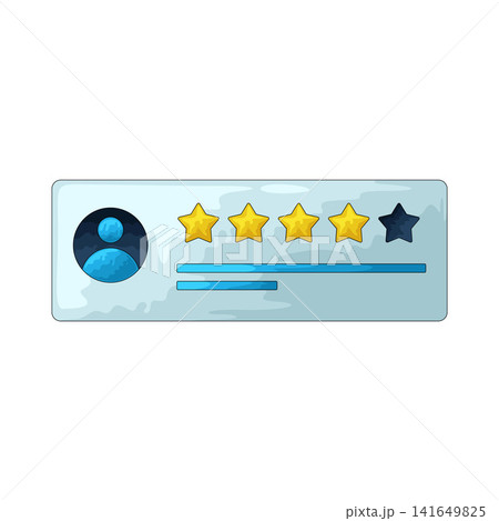 Illustration of Review Star Illustration of Review Star 141649825