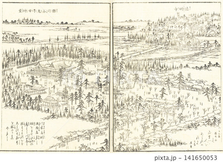 江戸名所図会:法明寺 雑司谷鬼子母神堂 江戸名所図会:法明寺 雑司谷鬼子母神堂 141650053