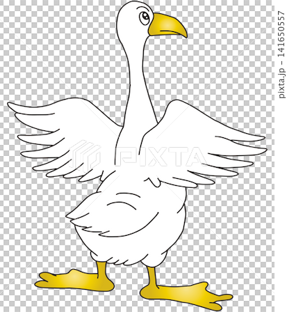 Hand-drawn animal illustration ☆ Duck Hand-drawn animal illustration ☆ Duck 141650557