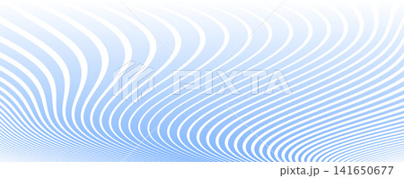 Wavy Lines Light Blue Pattern. Movement Illusion. Wavy Lines Light Blue Pattern. Movement Illusion. 141650677