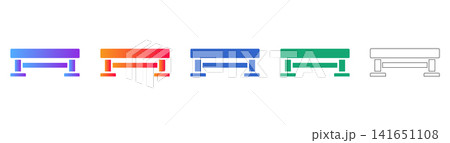 Industrial Workbench Platform Vector Icons Industrial Workbench Platform Vector Icons 141651108