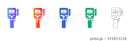 Professional Thermal Scanner Vector Icons 141651216