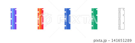 Technical Ruler Measurement Vector Icon Set Technical Ruler Measurement Vector Icon Set 141651289