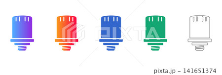 Automotive Oil Filter Vector Icon Set 141651374