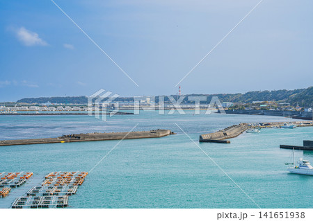 御前崎市の御前崎港の風景(静岡県) 141651938