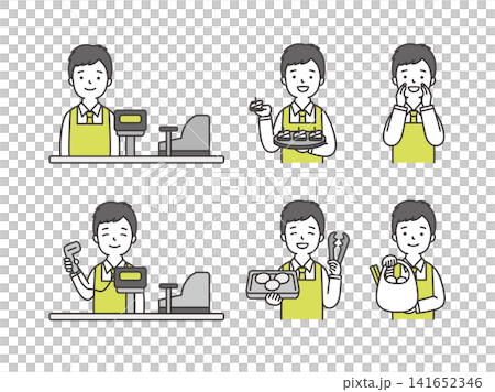 スーパーの店員 スーパーの店員 141652346