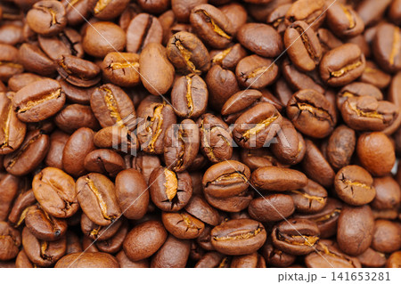 Fresh coffee beans ready for brew at a local cafe in the morning Fresh coffee beans ready for brew at a local cafe in the morning 141653281
