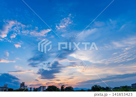 夏の夕焼け 夏の夕焼け 141653423