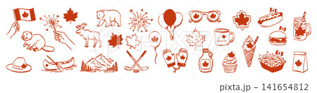 Canadian symbols collection: icons of tradition and celebration Canadian symbols collection: icons of tradition and celebration 141654812