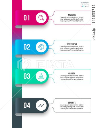 Infographic template business concept with workflow. Infographic template business concept with workflow. 141655711