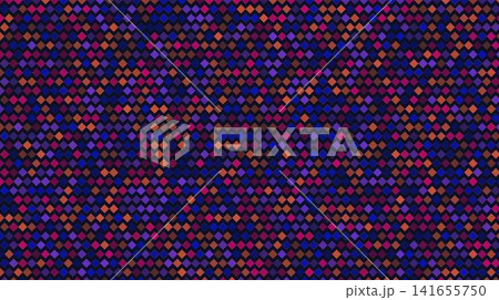 Abstract background with a repeating pattern of small colorful diamonds in purple and orange. Abstract background with a repeating pattern of small colorful diamonds in purple and orange. 141655750