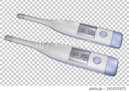 体温計　thermometer（透過素材） 141655873