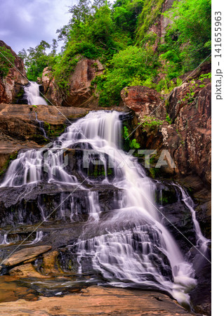 2nd tiered Chat trakan waterfall at chat trakan national park, phitsanulok, Thailand. 2nd tiered Chat trakan waterfall at chat trakan national park, phitsanulok, Thailand. 141655963