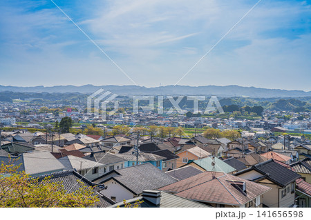高台から見た菊川市の街並み(静岡県) 高台から見た菊川市の街並み(静岡県) 141656598