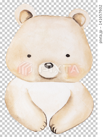 Watercolor beige teddy bear isolated illustration for baby shower invitations and nursery decor Watercolor beige teddy bear isolated illustration for baby shower invitations and nursery decor 141657602