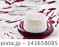 Italian ricotta cheese on table 141658085