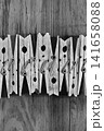 Wooden pegs in a row 141658088