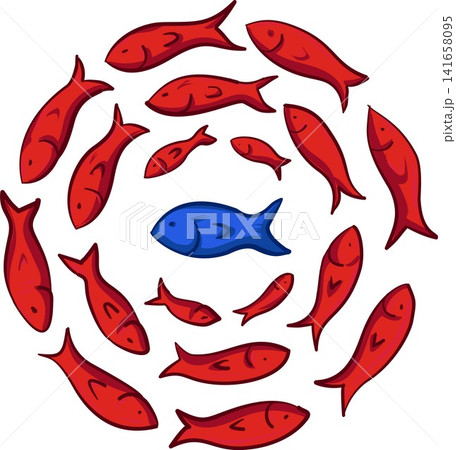Being unique among many. vector illustration Being unique among many. vector illustration 141658095