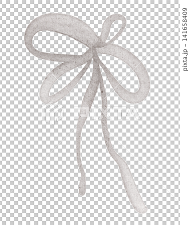 Beige Ribbon Bow Watercolor Clipart Illustratio Beige Ribbon Bow Watercolor Clipart Illustratio 141658409