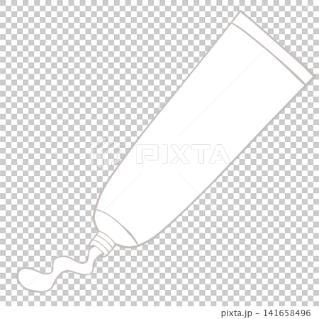 チューブから絞り出すイラスト チューブから絞り出すイラスト 141658496