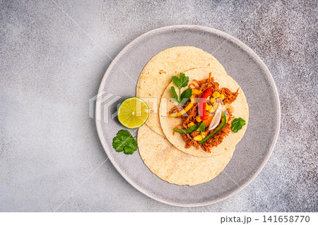 Healthy typical Mexican tacos Healthy typical Mexican tacos 141658770