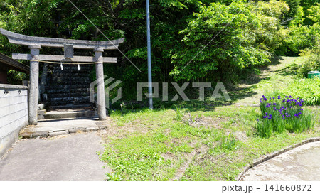 神社と鳥居 神社と鳥居 141660872