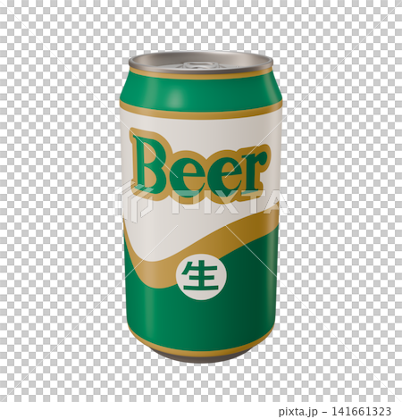 缶飲料のイラスト素材 缶ビール 350ml(1_3) 缶飲料のイラスト素材 缶ビール 350ml(1_3) 141661323