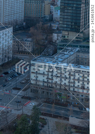 Elevated View of Warsaw's Urban Landscape from Palace of Culture Elevated View of Warsaw's Urban Landscape from Palace of Culture 141661652
