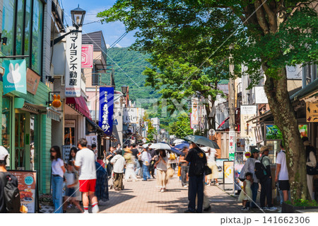 盛夏の旧軽井沢銀座通り　※一部ソフトフォーカス 141662306